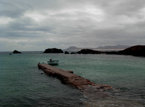 El puertecito de la Isla de Lobos, Canarias